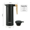 thumbnail image 6 of Coffee Carafe DUIERA 51 Ounces Stainless Steel Black Thermal Carafe 1.5 Liters Vacuum Coffee Pot, 6 of 7