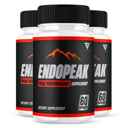 (3 Pack) Endopeak Pills, Endopeak Maximum Strength Formula for Daily High Drive (180 Capsules)