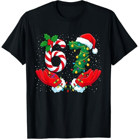 Funny Six Seven Meme Christmas 67 Xmas Men Women s T-Shirt