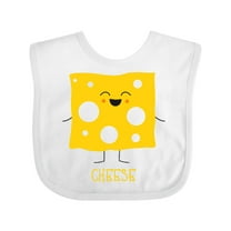 Inktastic Cute Kawaii Cheese Boys or Girls Baby Bib