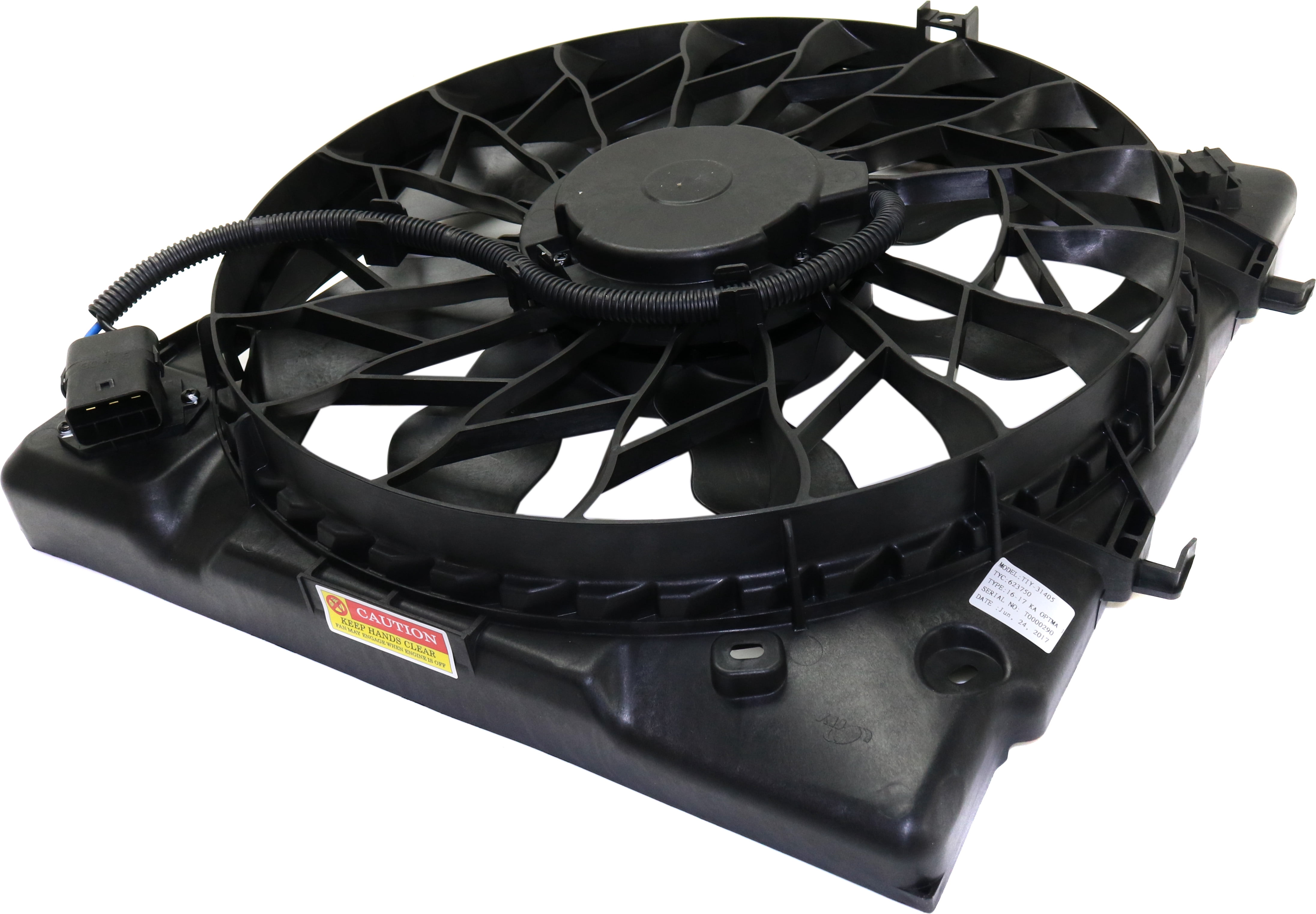 Replacement RK16090002 Cooling Fan Assembly Compatible with 2016-2020 Kia Optima Radiator