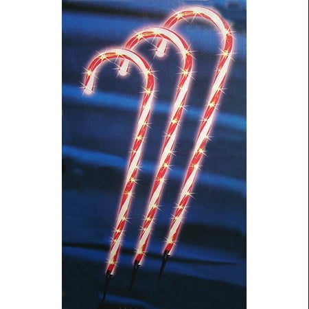 set of 3 lighted outdoor shimmering candy cane christmas set of 3 lighted outdoor shimmering candy cane christmas