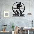 thumbnail image 2 of Craftnamesign Custom Skiing Metal Sign Led Lights, Custom Snowboarder Name Sign Home Decor, 2 of 5