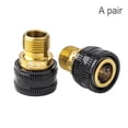 thumbnail image 2 of facefd 1 Pair Pedal Extender Stainless Steel Connecting Accessory Extension Components Cycling Quick Release Crank Connector for Bikes Black Golden, 2 of 6