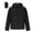 Black, variant on Men's Packable Hooded Puffer Jackets Lightweight Quilted Long Sleeve Outerwear Travel‑Friendly Coats with Storage Pouch for Cold‑Weather Daily,Size:S-XXL