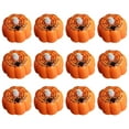 thumbnail image 2 of ​​LED Pumpkin Light Set Flameless Halloween Decoration - 12 Pack Orange Jack-o-lantern Tealights for Party Home Decor​​(B), 2 of 5