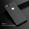 thumbnail image 2 of GOOGLE PIXEL 2 CASE, Pixel 2 Case, KAESAR Premium TPU [Leather Texture Design] Slim Fit Flexible Lightweight Shock Absorbent Drop Protection Protective Case Cover for for Pixel 2 - Black, 2 of 5