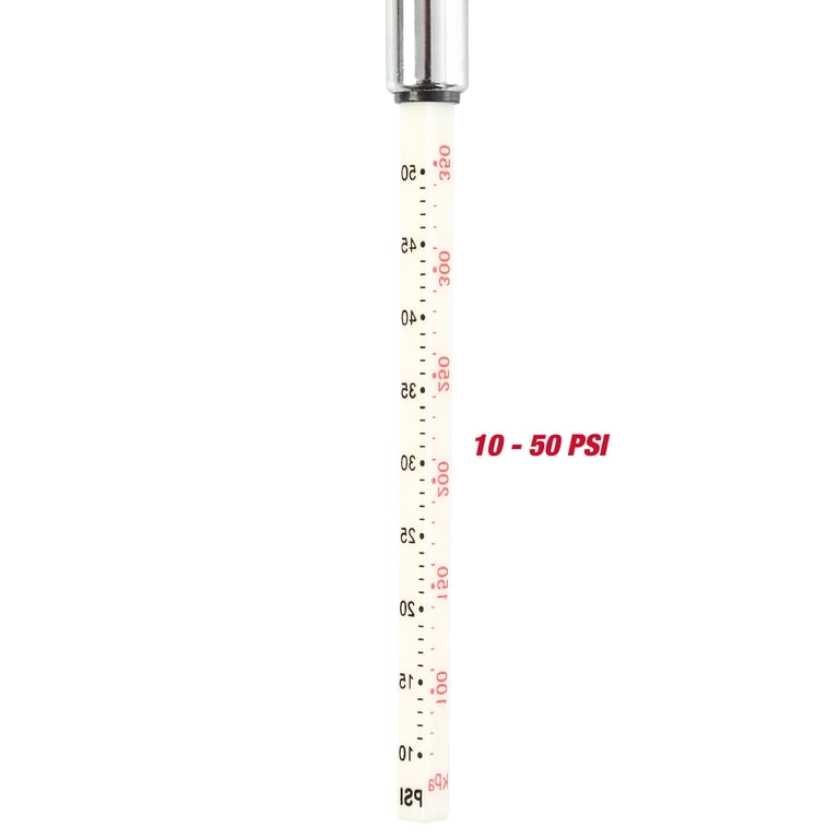Hyper Tough Tire Gauge, 10-50 PSI, Steel, 3-Pack photo 6