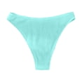 thumbnail image 4 of Conairie Bikini Bottoms For Womens Full Coverage High Cut Bathing Suit Ruched Scrunch Swim Bottom Mint Green L, 4 of 4