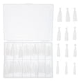thumbnail image 1 of 120 Pcs Faux Ongles Transparents Couverture Complète Faux Ongles Conseils Accessoires de Design DIY, 1 of 7