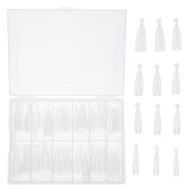 EeaseMX 120 uñas postizas transparentes de cobertura completa, puntas de uñas postizas, accesorios de diseño DIY para uñas