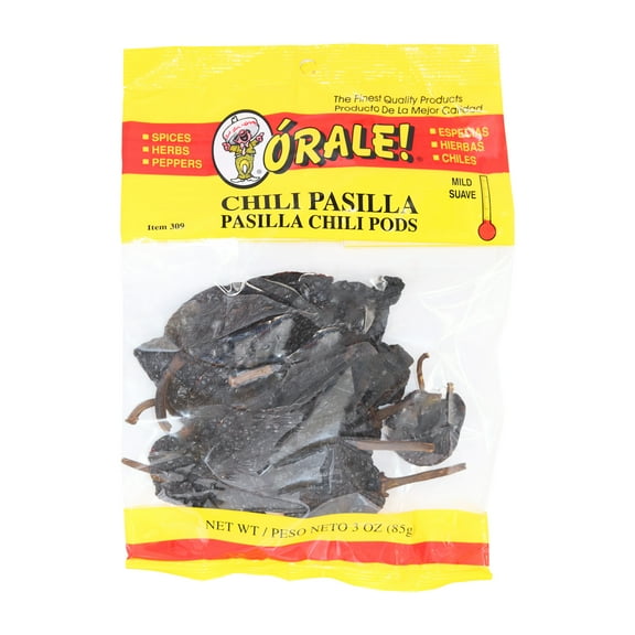 El Charrito Whole Pasilla Chile Pods, 4 oz