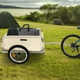 thumbnail image 2 of TFCFL Bicycle Trailer 50kg Load Transport Trailer Multiple Wheel Aluminum Utility Cargo Bike Trailer, 2 of 15