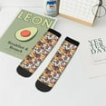 thumbnail image 5 of Salouo Cute Cat Pattern Unisex Middle Tube Socks,Middle-Finger Knee High Socks Over The Calf Tube Stocking Crew Stockings for Women and Men Tube Socks, 5 of 8