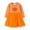 Orange, variant on Odeerbi Kids Girls Cotton Dress Princess Dress Fall New Long Sleeve Dress Cute Pumpkin Print Mesh Skirt Orange