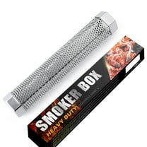 BBQ Smoke Tube for Pellets Grill, Stainless Steel BBQ Cold Smoker Generator Tube, 5 Hours of Billowing Hot or Cold Smoking-12” Hexagon