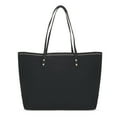 thumbnail image 3 of Bethany Women's Vegan PU Leather Tote Bag with Purse Organizer Insert and Golden Bow, 3 of 6