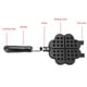 thumbnail image 4 of Molde para hornear gofres, Molde para gofres con forma de corazón, Molde para gofres antiadherente, Molde para pasteles de gofres de aleación de aluminio, Placa de presión para hornear Unbranded JY04745, 4 of 7