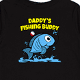 thumbnail image 4 of Inktastic Daddy's Fishing Buddy (blue) Boys or Girls Long Sleeve Toddler T-Shirt, 4 of 5