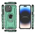 thumbnail image 3 of TECH CIRCLE For iPhone 13 Case with 360°Ring Holder,Lightweight Kickstand Non-Slip Heavy Duty Shockproof Protective with Magnetic Car Mount Holder Case for iPhone 13 6.1" 2021,Green, 3 of 7