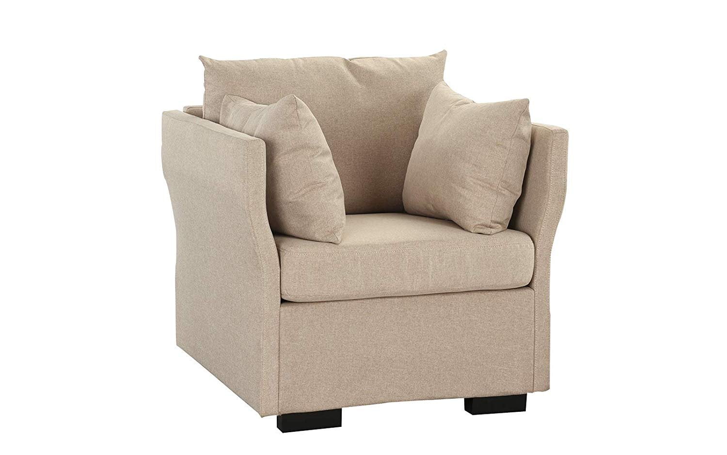 small fabric armchair