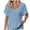 Blue, variant on NJGRAE Plus Size Tops for Women Plus Size Tunic T-Shirts Women Short Sleeve Shirt Tunic V Neck T Shirt Summer Casual Lightweight Mesh Top Fitted Scoop Neck T-Shirts L