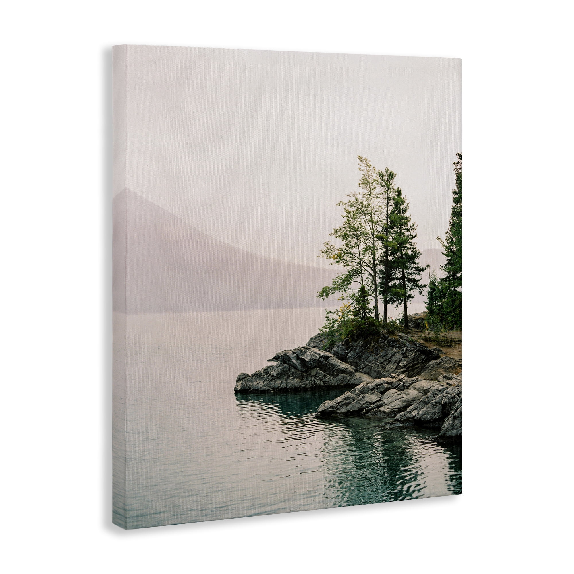 Stupell Industries Rocky Inlet Cove Landscape Photography Gallery Wrapped Canvas Art Print Wall Art, 24 x 30