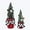 Red Bucket, variant on Christmas Tree in Metal Bucket, 2 Pcs/Set
