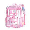 thumbnail image 3 of ibiyuan Clear Backpack for Women Men , Transparent See Through Backpack, Large Bookbag for Sport College Work Travel Security Clear Bag For Stadium Events, 3 of 8