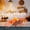 Orange C, variant on 16 Inch Wooden Tray Centerpiece, Artificial Pumpkin Maple Leaf Decor, Halloween Thanksgiving Desktop Mantel Decoration