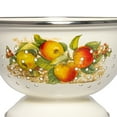 thumbnail image 6 of Enameled Aluminum Fine Mesh Strainer Drainer for Food Apples Enamel Colander / Strainer 2.6-qt. (2.5 L) Pasta Drainer with Handle Rice Strainer, 6 of 8