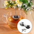 thumbnail image 2 of Cergrey Stainless Steel Loose Tea Infuser Leaf Strainer Filter Diffuser Herbal Spice Love Heart Chain, tea infusers,tea strainer, 2 of 8