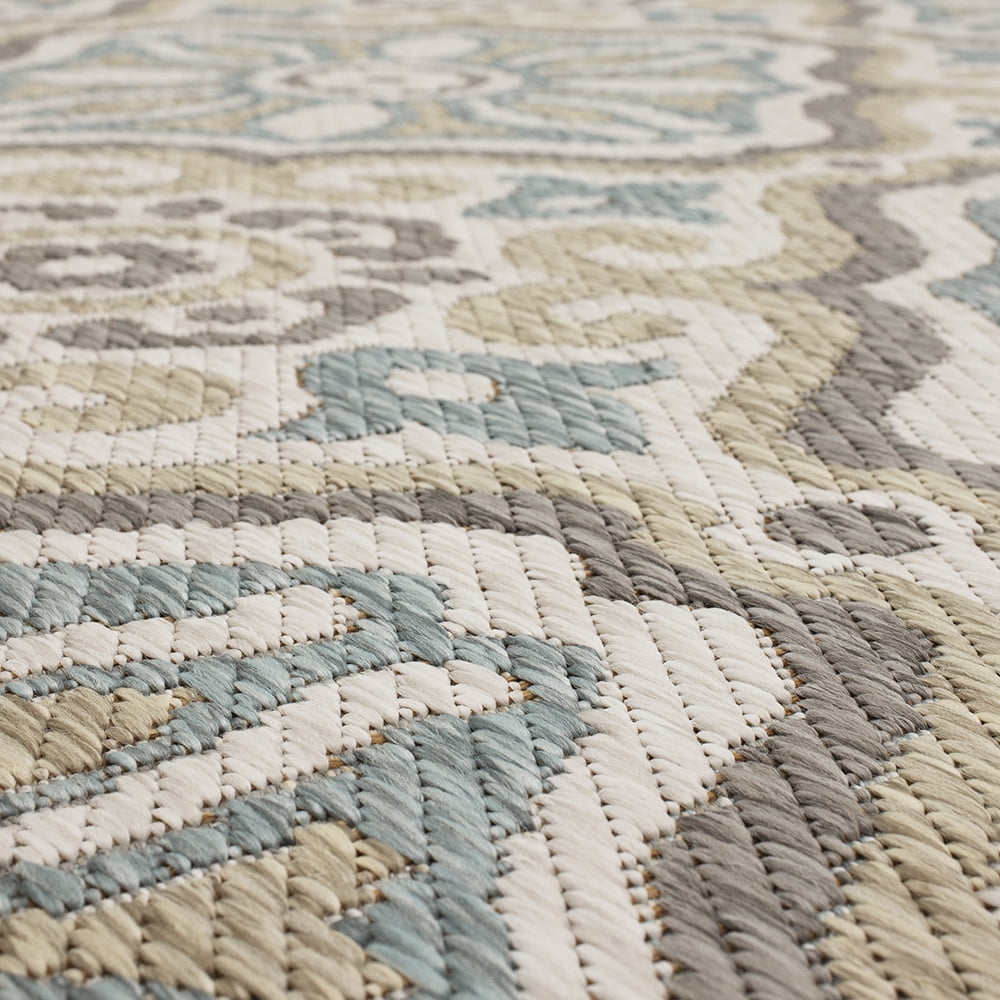 Mohawk Home Positano Outdoor Area Rug, Light Grey, 5' 3" x 7' 6"