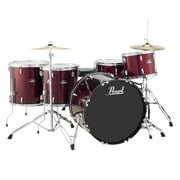 Pearl Roadshow RS525S 5-Piece Drumset w/ Hardware & Cymbals - Wine Red