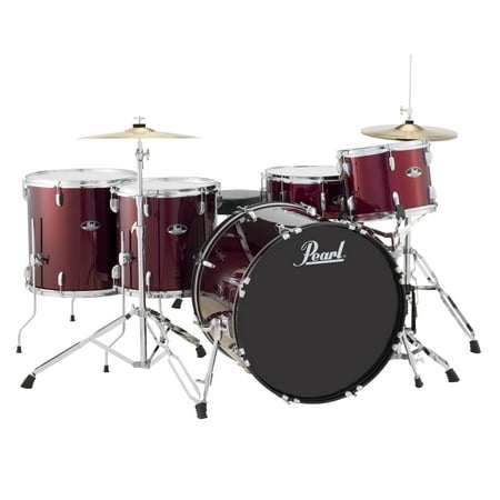 Pearl Roadshow RS525S 5-Piece Drumset w/ Hardware & Cymbals - Wine Red