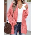 thumbnail image 4 of Zeagoo Crochet Cardigan Spring Lightweight Open Front Long Sleeve Knit Cardigans for Women, 4 of 7