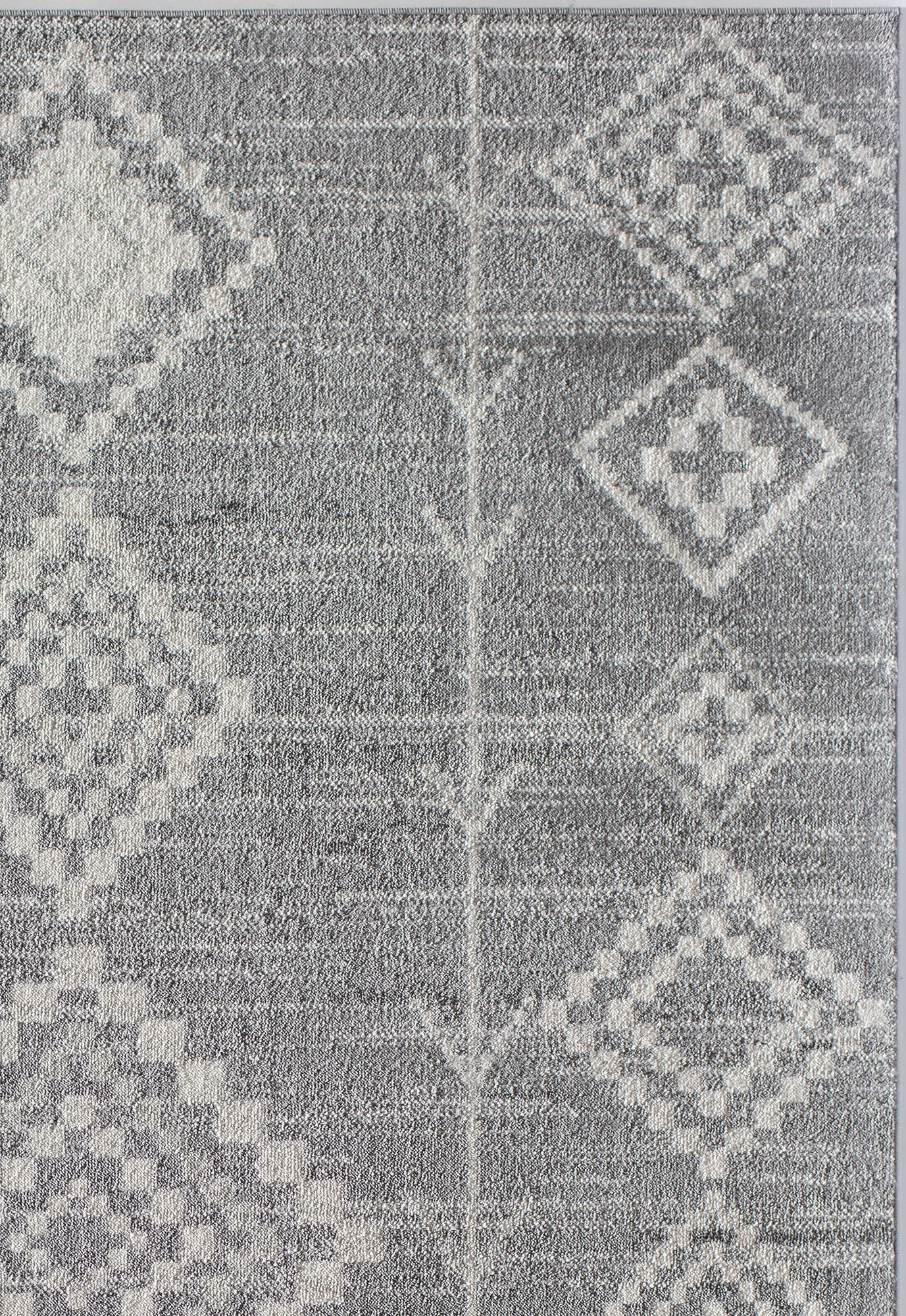 Soleil BR15F Native Driftwood Tribal Moroccan gray Area Rug, 8'9"x12'