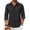 Black, variant on Men's Linen Dress Untucked Untucked Oxford Shirt Casual Slim Fit Beach Shirts
