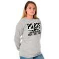 thumbnail image 3 of Looking Down On People 1903 Pilot Plus Size Long Sleeve Graphic Tee Shirt Brisco Brands 3X, 3 of 5