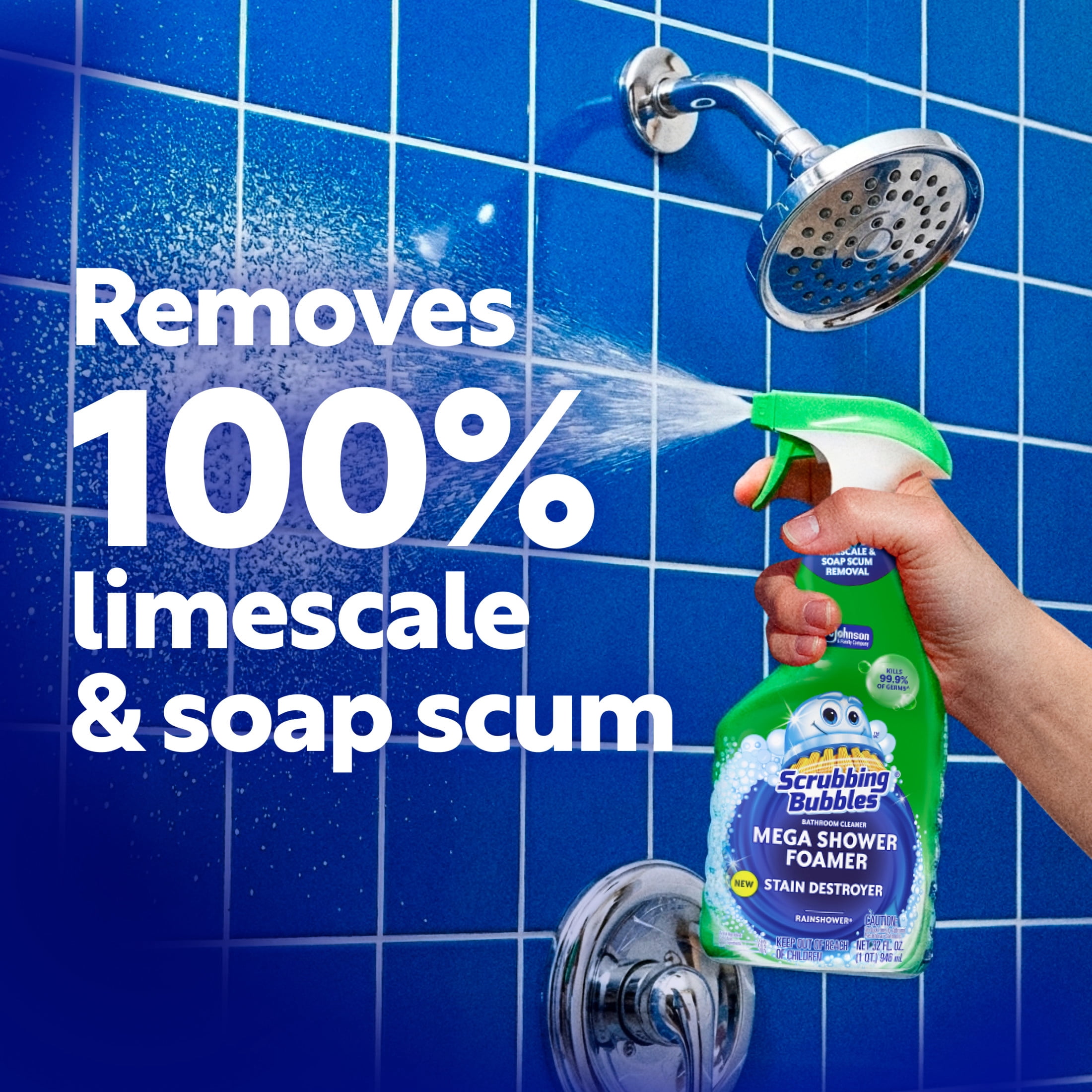 2 pack) Scrubbing Bubbles Bathroom Shower & Tub Cleaner Mega