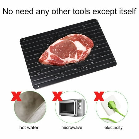 Aluminium Alloy Steak Meat Seafood Defrosting Tray Quick Thawing Plate Chopping Block Defrost Thaw Tray Kitchen (Best Way To Defrost Steak)