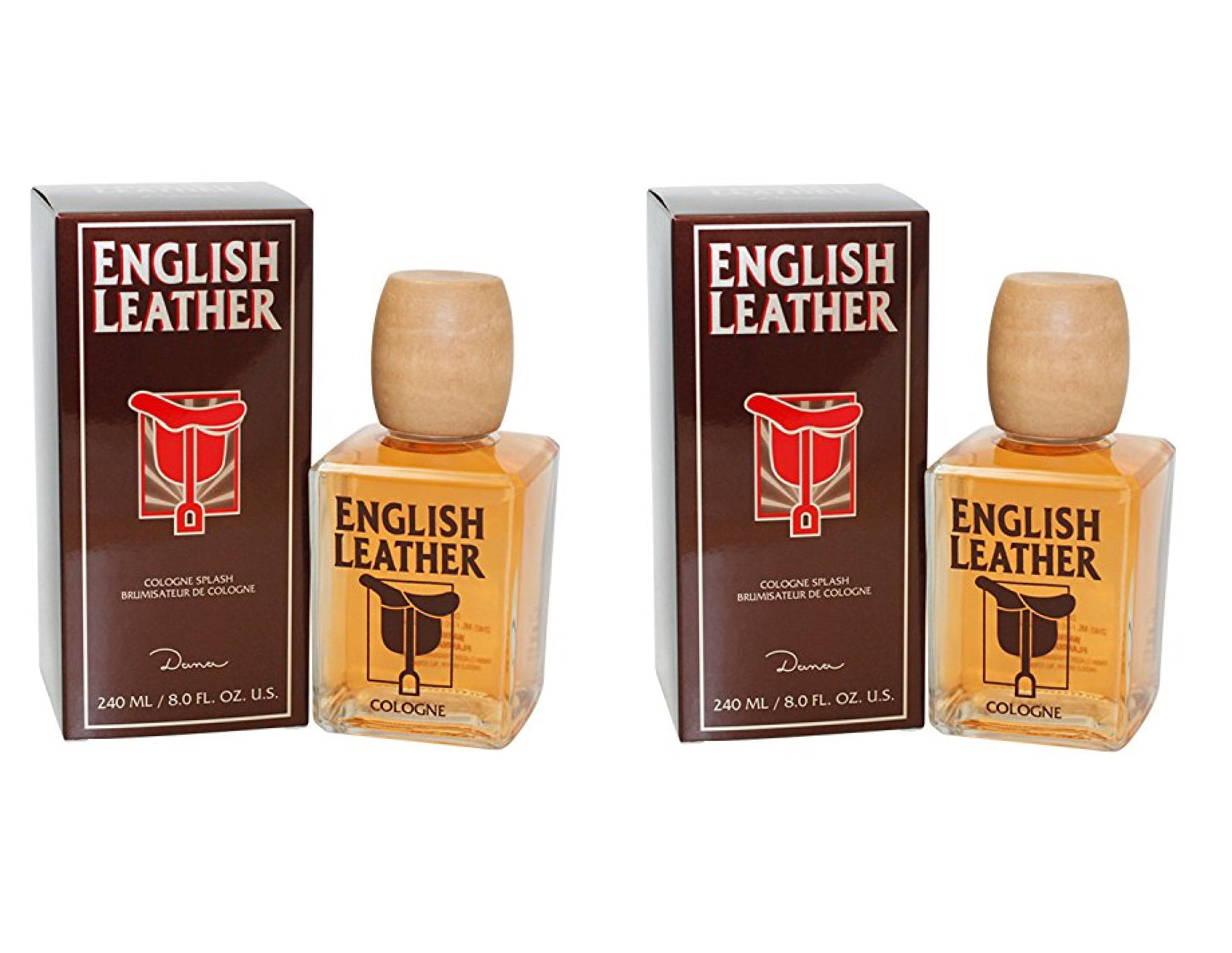 English Leather By Dana .5 oz / 15 ml Cologne Lot of 2 w box original  Packaging.