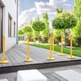 thumbnail image 3 of 6pcs Plastic Stanchion Set, Safety Stanchion Barrier Posts Queue Line Pole with 40” Link Chain & C-Hooks, Outdoor and Indoor Crowd Control Barriers, Easy Connect Assembly, 3 of 8