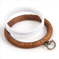 thumbnail image 3 of 25 Uds Aros de Bordado CíRculo de Bordado de Madera Imitado CíRculo de de ExhibicióN Redondo para Manualidades de Costura y Colgar, 3 of 5