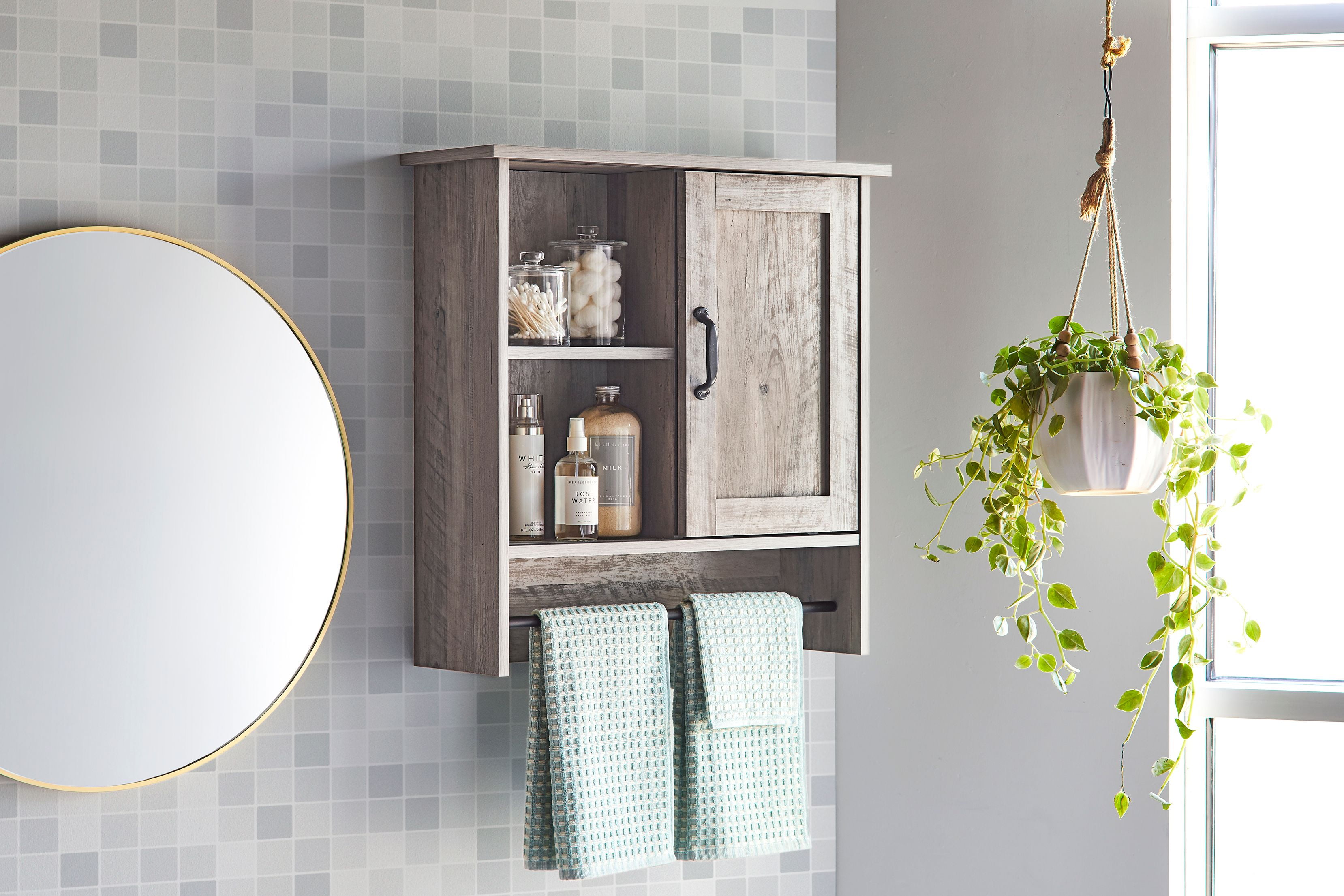 Better Homes Gardens Modern Farmhouse Bathroom Wall Cabinet