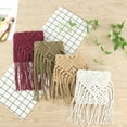 thumbnail image 3 of HEVIRGO Beach Bag Long Tassels Storage Rattan Multipurpose Single Shoulder Strap Bag for Beach, 3 of 10