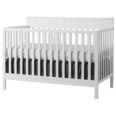 UPC: 0082056281022 | Oxford Baby Logan 4-in-1 Convertible Crib Snow White GREENGUARD Gold Certified Wooden Crib