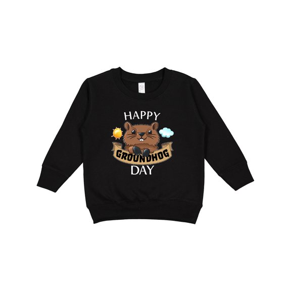 Inktastic Happy Groundhog Day Cute Toddler Sweatshirt