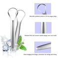 thumbnail image 3 of Raspador de lengua con estuche, paquete de 3, limpiador de lengua para adultos y niños, raspador de lengua de metal de acero inoxidable que reduce el mal aliento MFZFUKR CDWJ269, 3 of 7