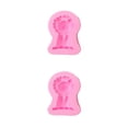thumbnail image 1 of Wosthever Molde de silicona de dibujos animados para boda, fiesta, café, pastel, molde para hornear, Fondant casero, postre, herramienta de Rosa tipo 4 2piezas, 1 of 6